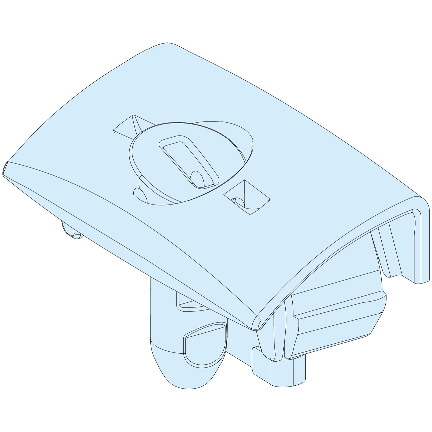 Schneider Electric Schneider Electric 01094 – 1/4 T LOCKING FRONT PLATE(2by10)
