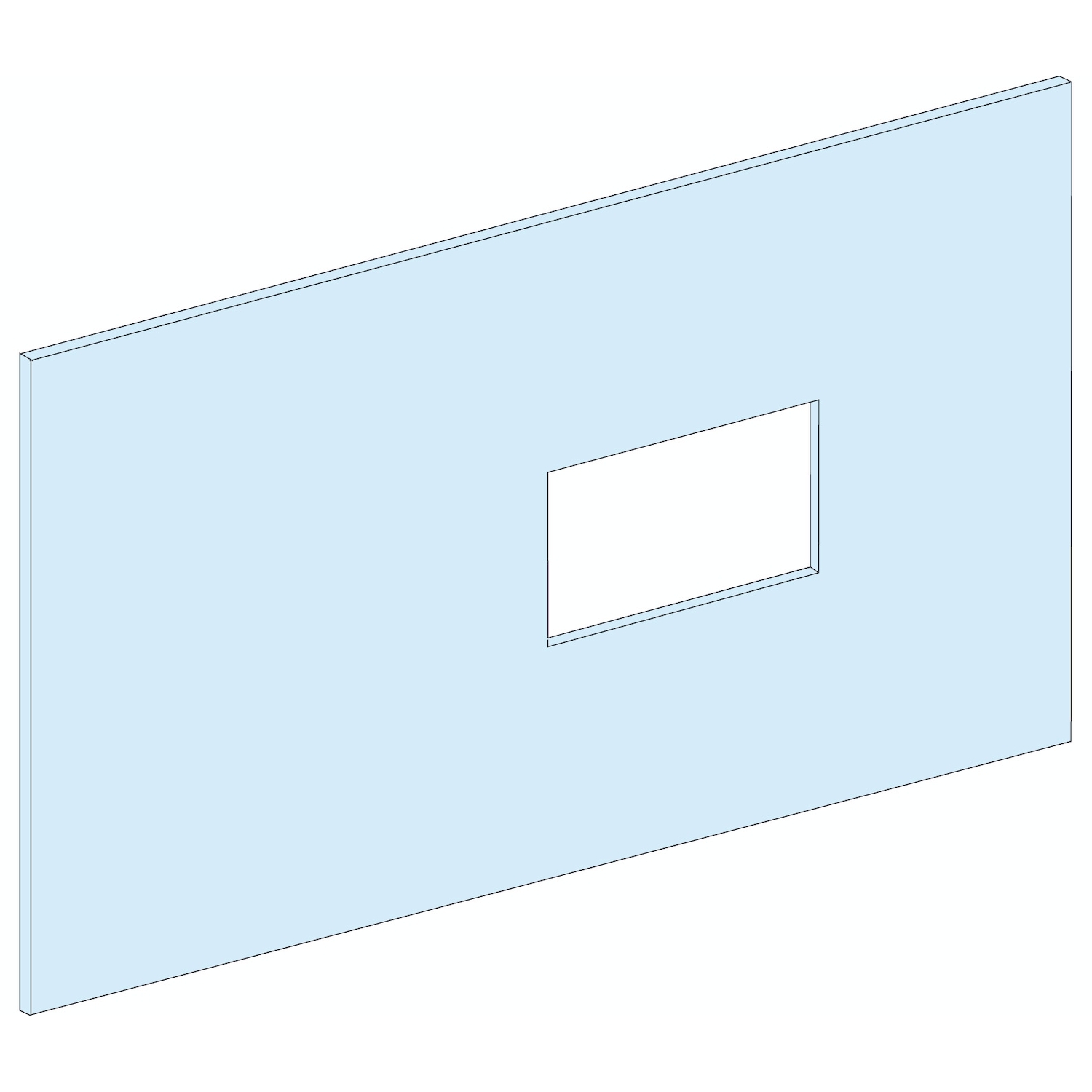 Schneider Electric Schneider Electric 03248 – FRONT PLATE INS250 VERTICAL WIDTH 600/650 5M