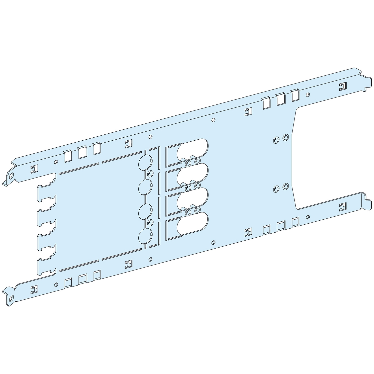 Schneider Electric Schneider Electric 03414 – MOUNTING PLATE VIGI NSX/CVS PLUGIN TOGGLE/ROT/MOT - 4P 250A HORIZONTAL WIDTH 650