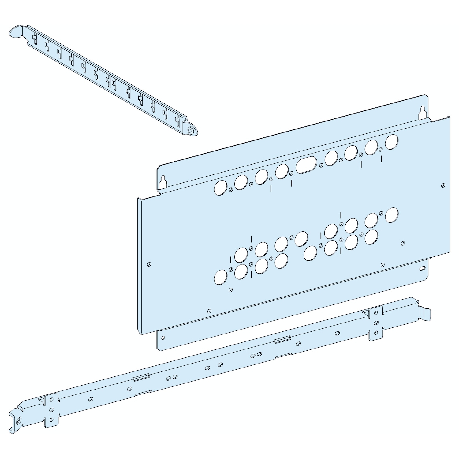 Schneider Electric Schneider Electric 03428 – MOUNTING PLATE SOURCE CHANGEOVER NSX/INS/INV 250 3P/4P ROTARY VERTICAL