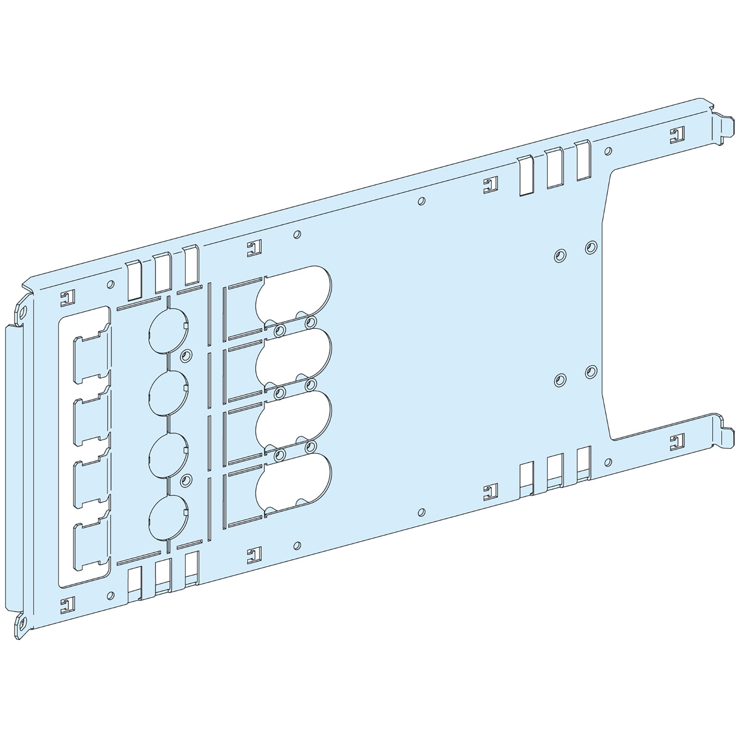 Schneider Electric Schneider Electric 03454 – MOUNTING PLATE VIGI NSX/CVS PLUGIN TOGGLE/ROT/MOT - 4P 630A HORIZONTAL WIDTH 650
