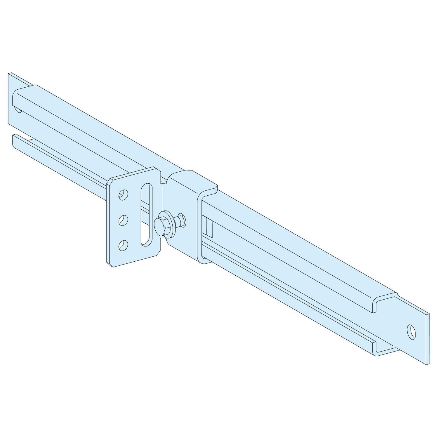 Schneider Electric Schneider Electric 03593 – 2 SLIDE RAILS+ANGLE BRACKETS