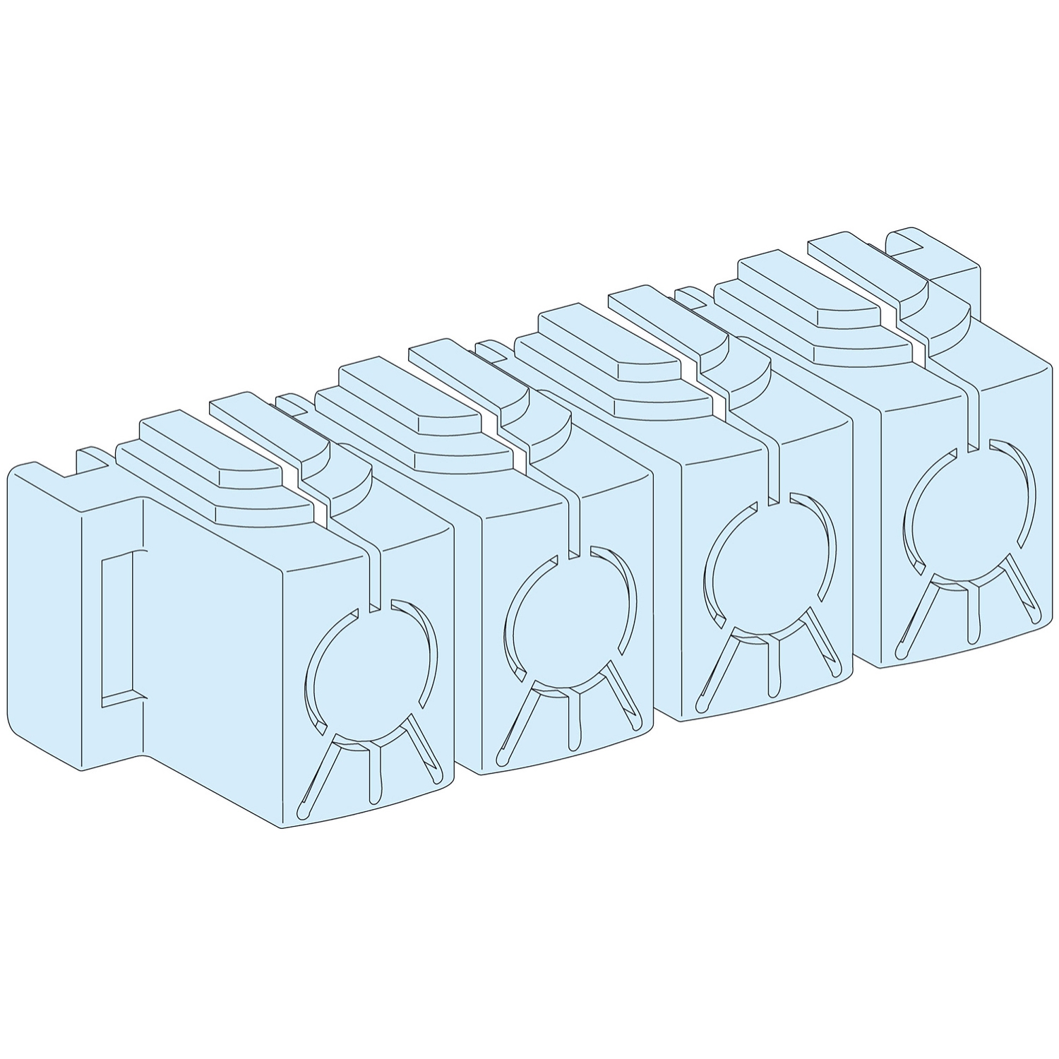 Schneider Electric Schneider Electric 04150 – 8 IPXXB COVERS/ LINERGY BW INSULATED BB