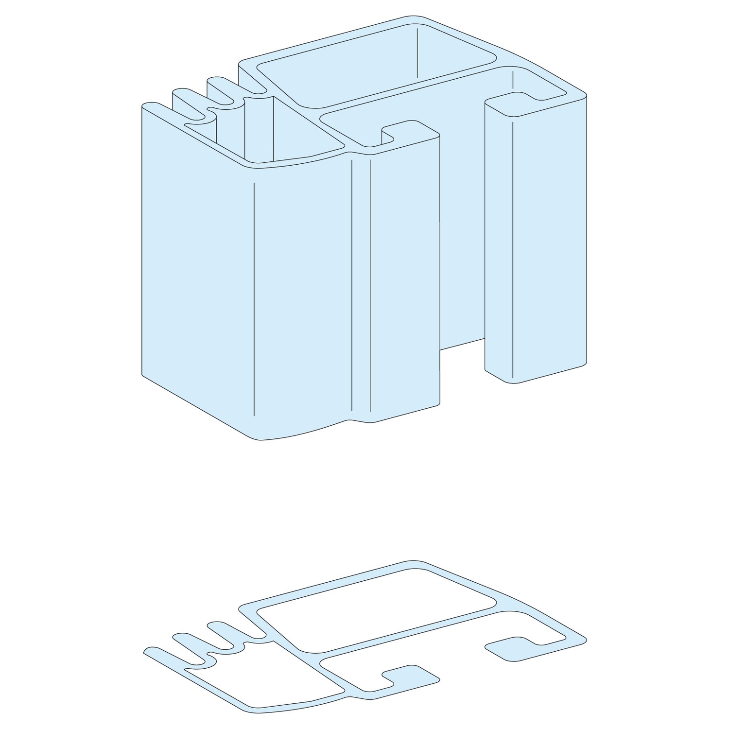 Schneider Electric Schneider Electric 04502 – LINERGY LGYE PROFILE 630A FOR A VERTICAL INSTALLATION LENGTH 1670MM