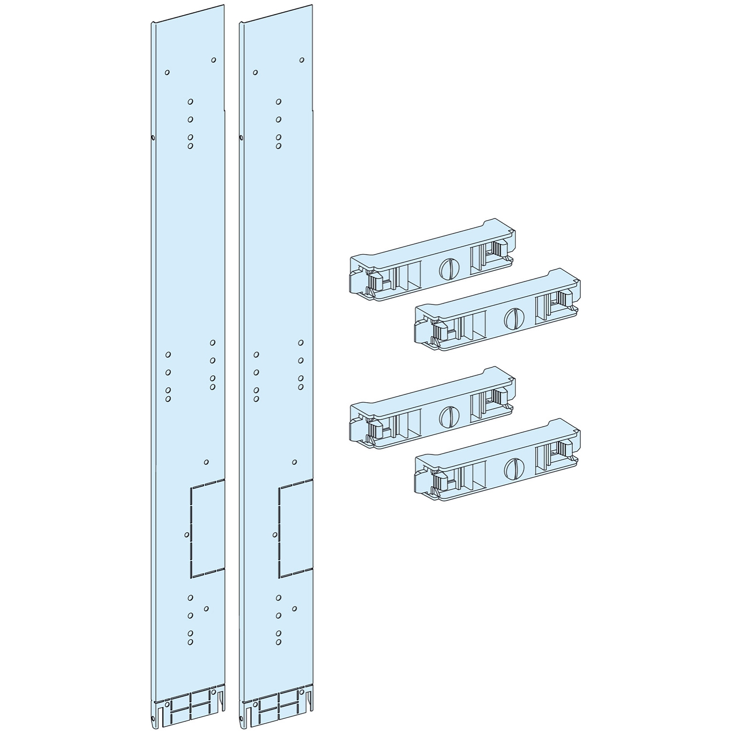 Schneider Electric Schneider Electric 04921 – Form 2 front barrier for lateral vertical busbars, L = 150 mm