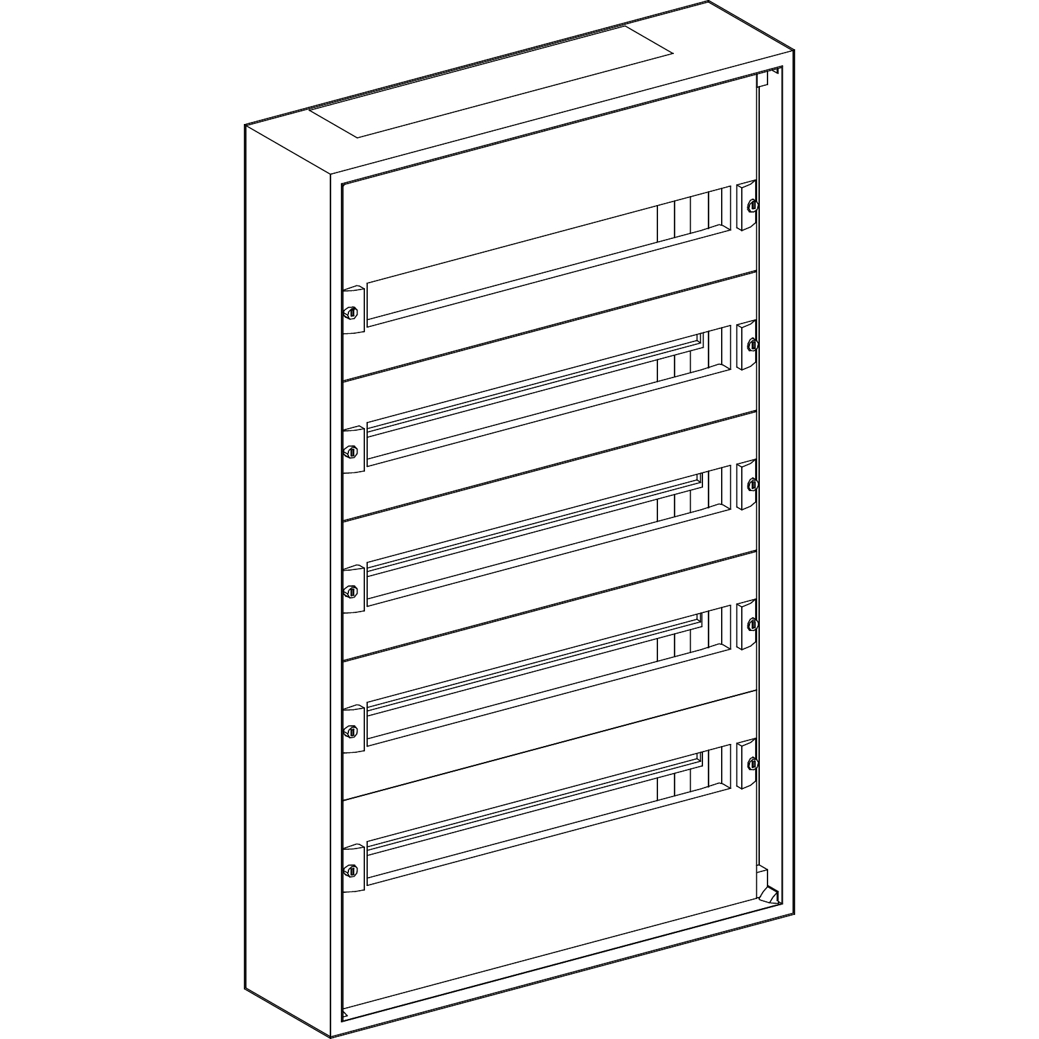 Schneider Electric Schneider Electric 08005 – WALL-MOUNTED ENCLOSURE 5 ROWS PRISMA PACK 160 IP30