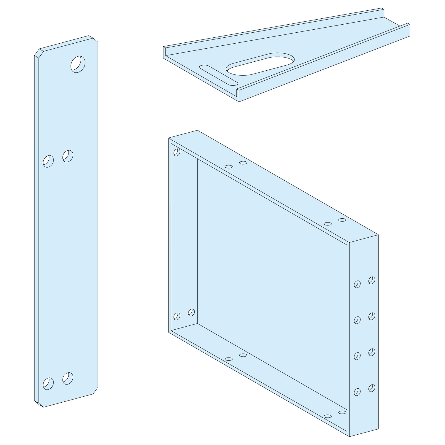 Schneider Electric Schneider Electric 08392 – 1 LATERAL PLINTH SUPPORT H150 PRISMA G IP55