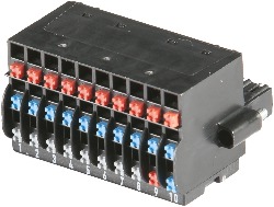 B&R B&R 0TB1310.8110 Accessory terminal block, 3x 10-pin, cage clamp terminal block 1.5 mm², protected against vibration by the screw flange, with labelin