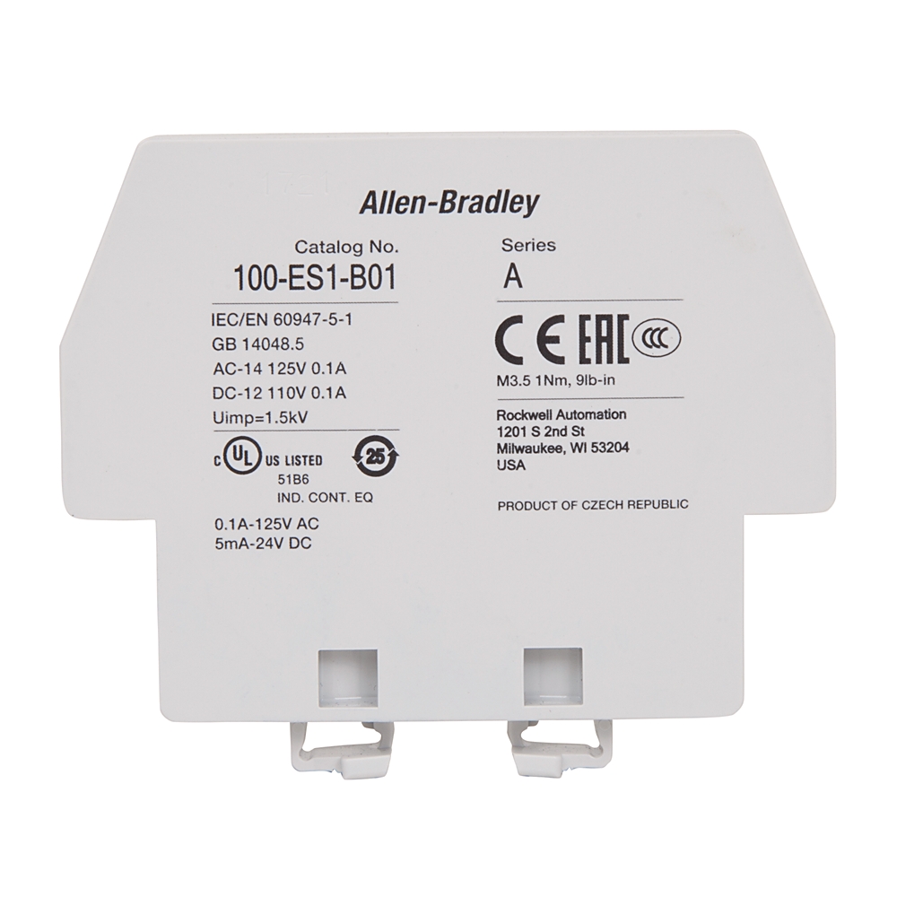 Allen-Bradley Allen-Bradley 100-ES4-11 Auxiliary Contact 1 NO 1 NC