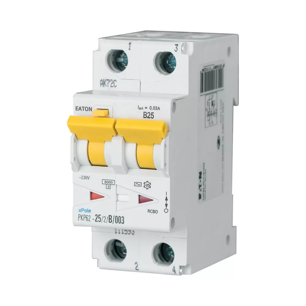 Eaton Eaton Moeller series xPole - PKP62/M2 RCBO - residual-current circuit breaker with overcurrent protection