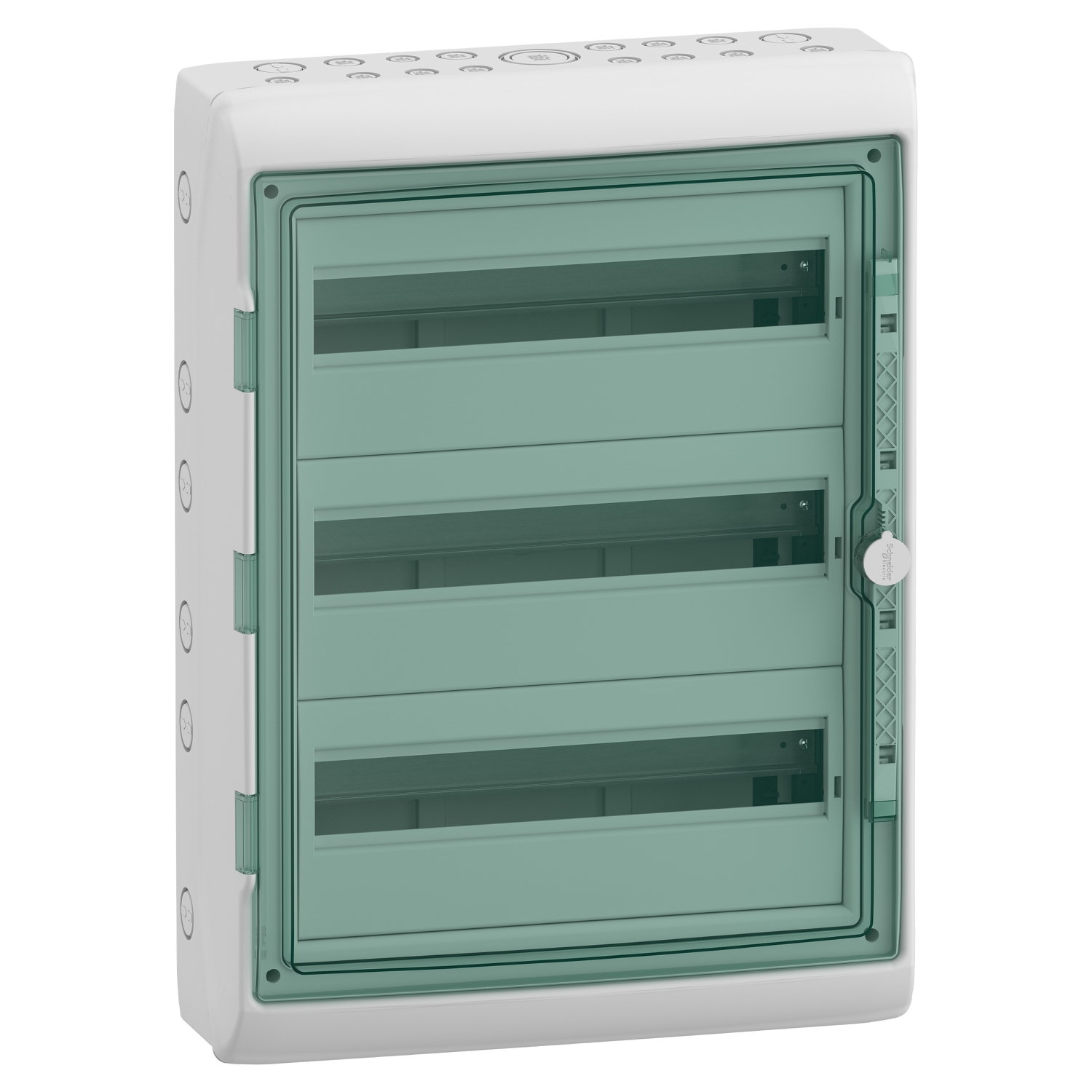 Schneider Electric Schneider Electric 13436 – Enclosure for modular device, Mureva Enclosure, 3x18 modules, earth and neutral terminal blocks