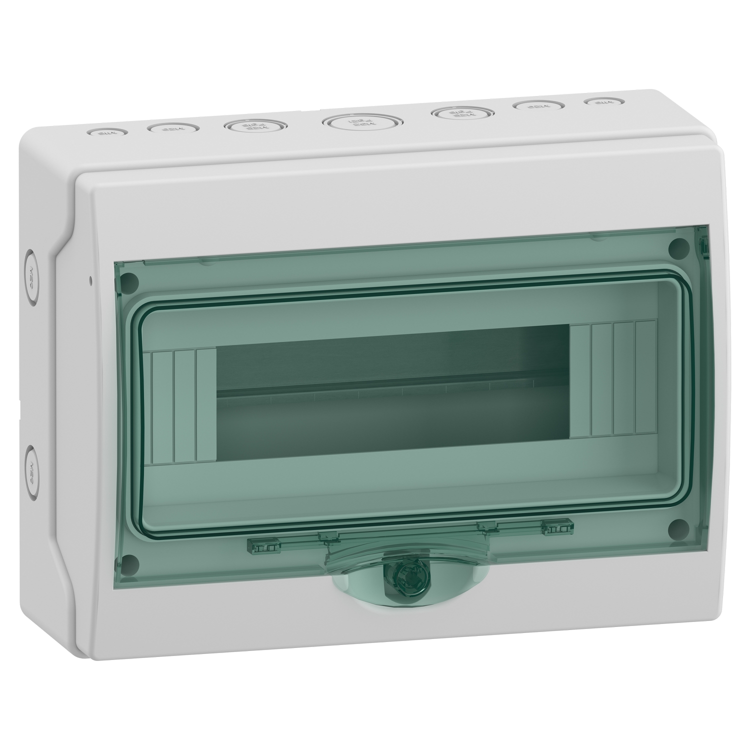 Schneider Electric Schneider Electric 13444 – Mini enclosure for modular device, Mureva Enclosure, 1x12 modules, earth and neutral terminal block