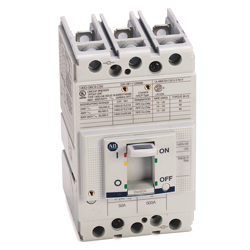Allen-Bradley Allen-Bradley 140G-G6C3-C30-MT 140G 125A G Frame Molded Case Ckt-Bkr