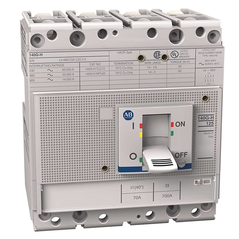Allen-Bradley Allen-Bradley 140G-H2C4-C25 140G 125A Frame Molded Case Ckt-Bkr