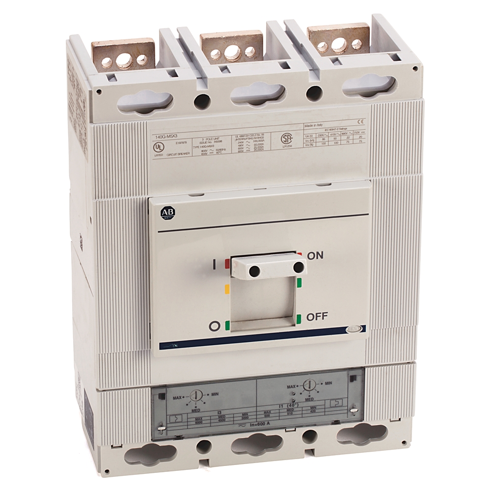 Allen-Bradley Allen-Bradley 140G-M5F4-D63 140G 630A Frame Molded Case Ckt-Bkr