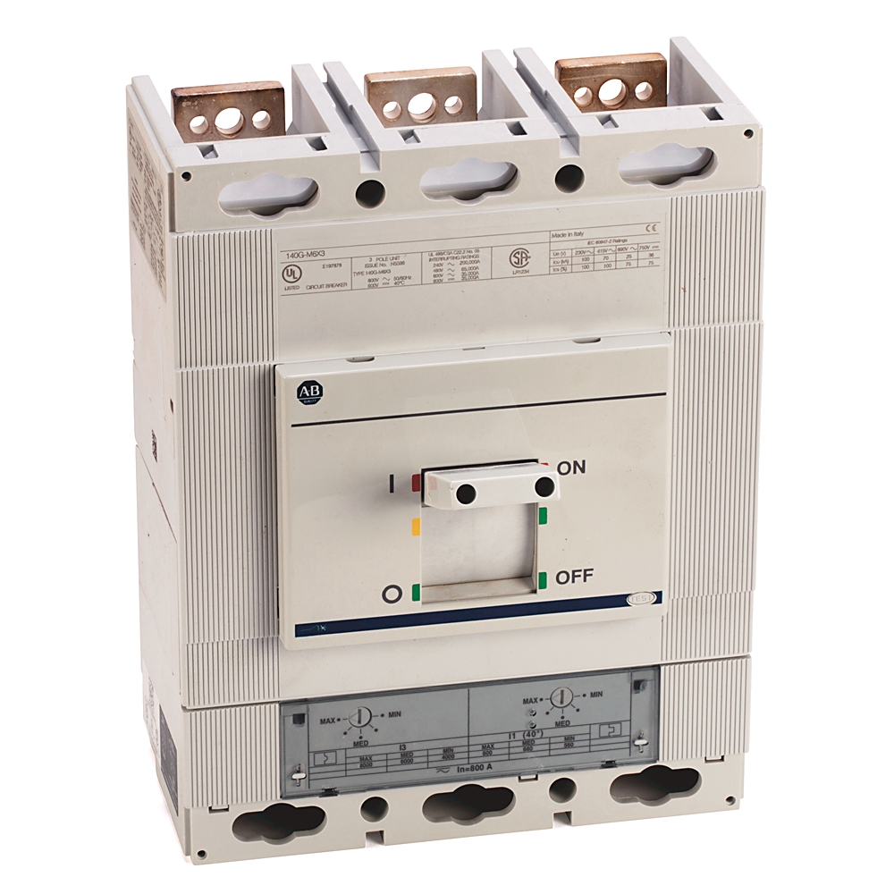 Allen-Bradley Allen-Bradley 140G-M6F3-D80-SB 800A M Frame Molded Case Ckt-Bkr
