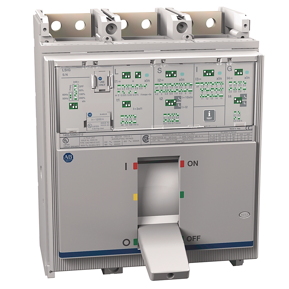 Allen-Bradley Allen-Bradley 140G-N6I3-E12-Z1 140G 1200A Frame Molded Case Ckt-Bkr