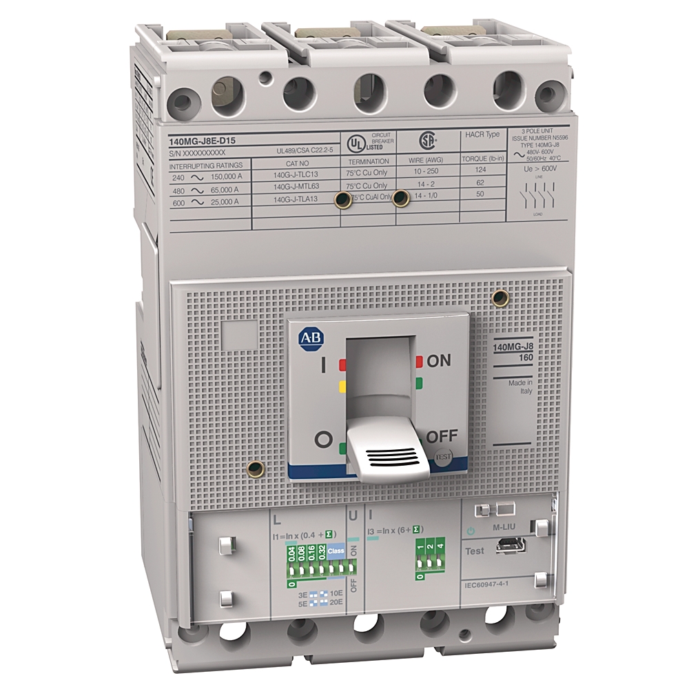 Allen-Bradley Allen-Bradley 140MG-J8E-D15-AA 140G 250A J Frame Mtr Protection Ckt-Bkr