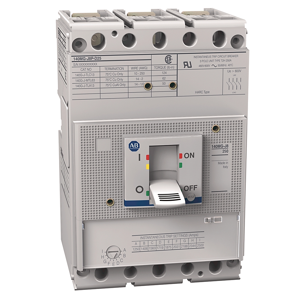 Allen-Bradley Allen-Bradley 140MG-J8P-D25-AA 250A J Frame Mtr Protection Ckt-Bkr