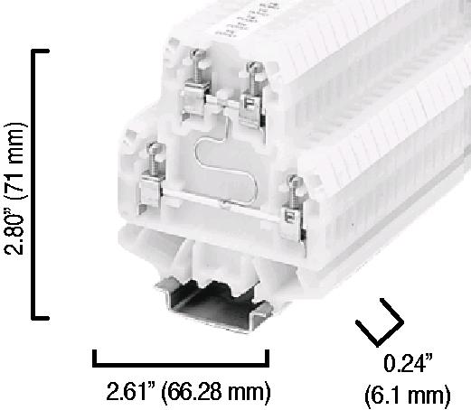 Allen-Bradley Allen-Bradley 1492-HM2V250 1492-H Finger-Safe Terminal Blocks