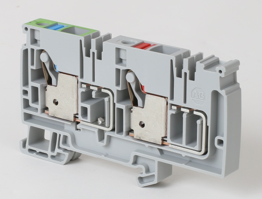 Allen-Bradley Allen-Bradley 1492-P10PD3S-1RE1G 1492-P Push-in Terminal Blocks