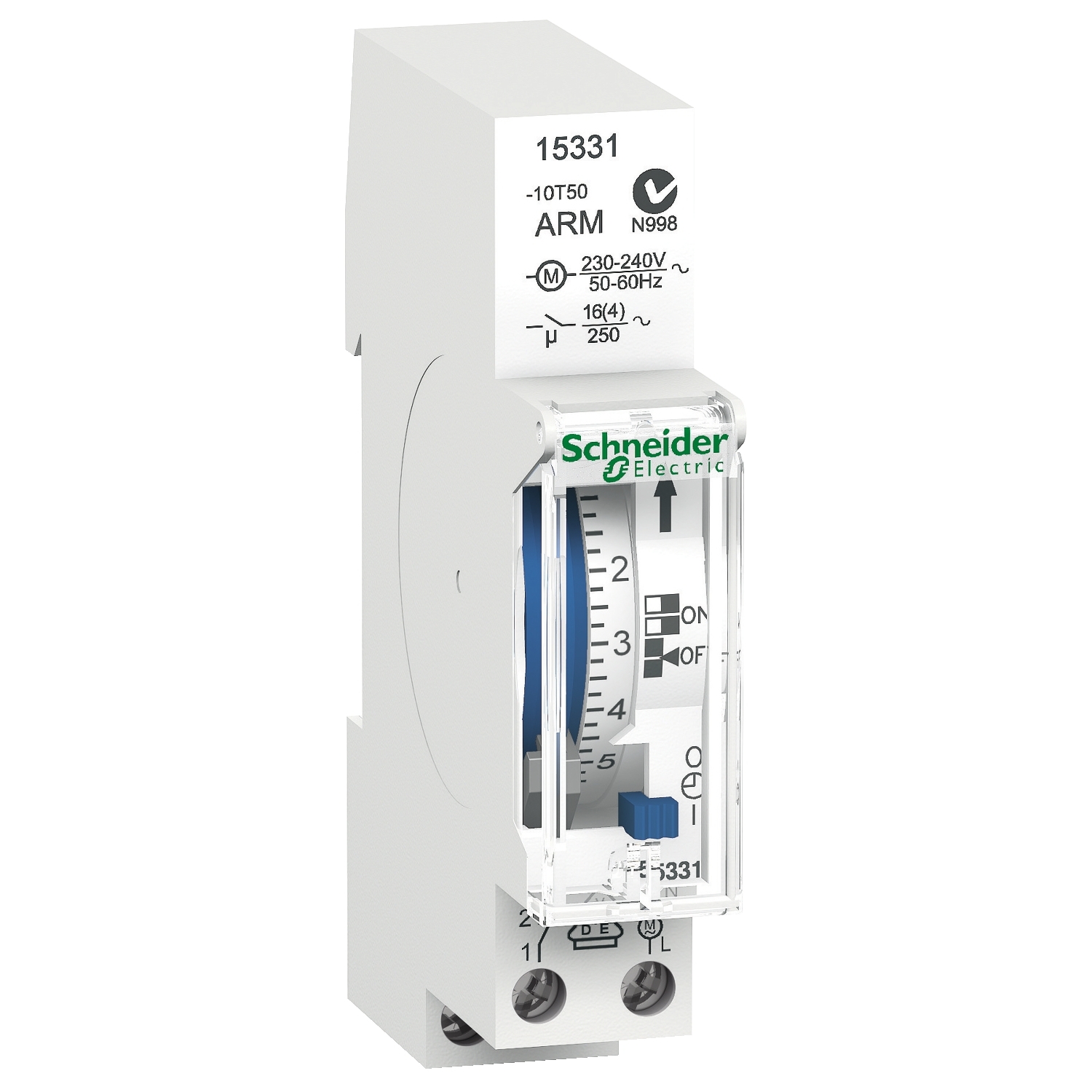 Schneider Electric Schneider Electric 15331 – Acti9 - IHH - mechanical time switch - 7 days - 150 h memory