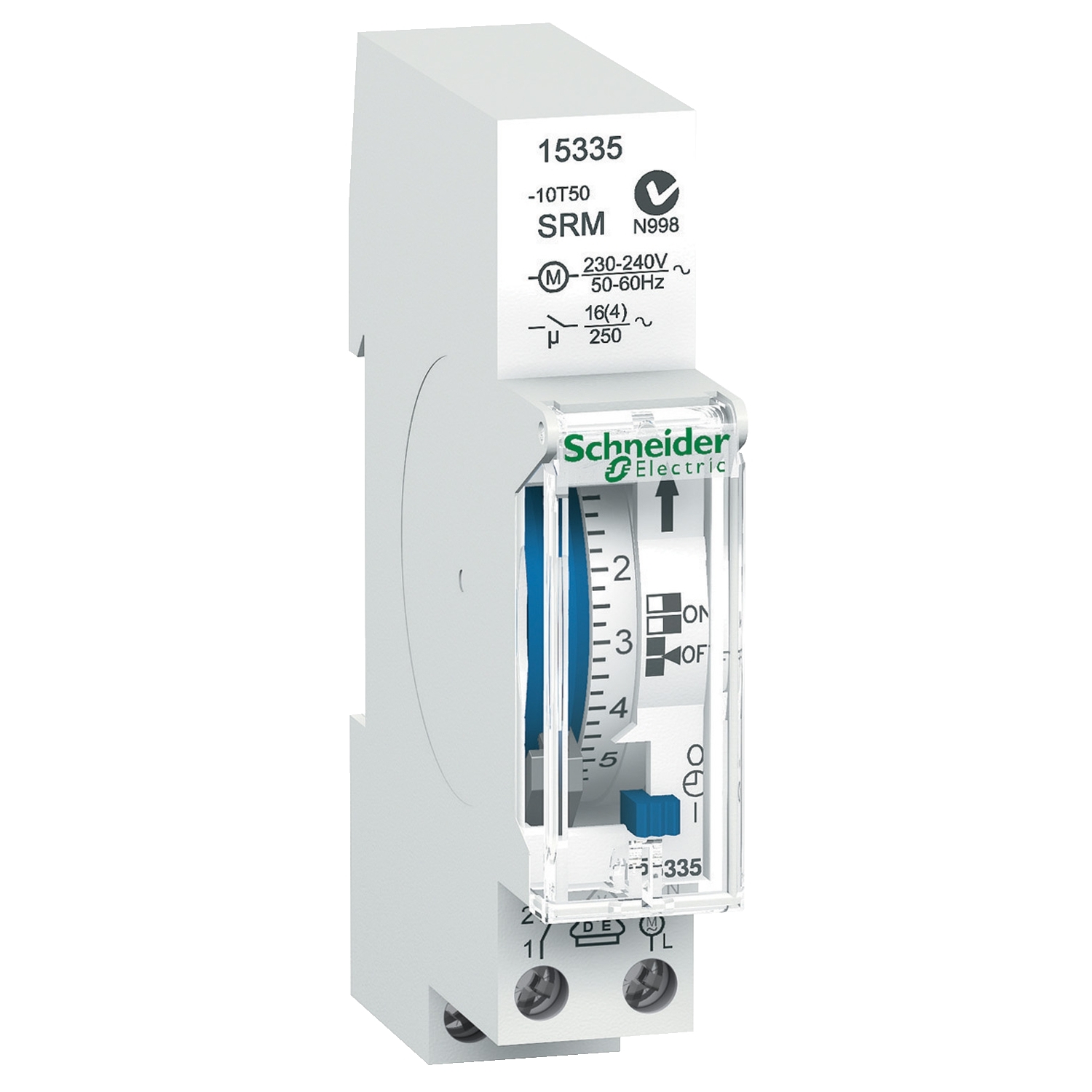 Schneider Electric Schneider Electric 15335 – Acti9 - IH - mechanical time switch - 24 h - without memory