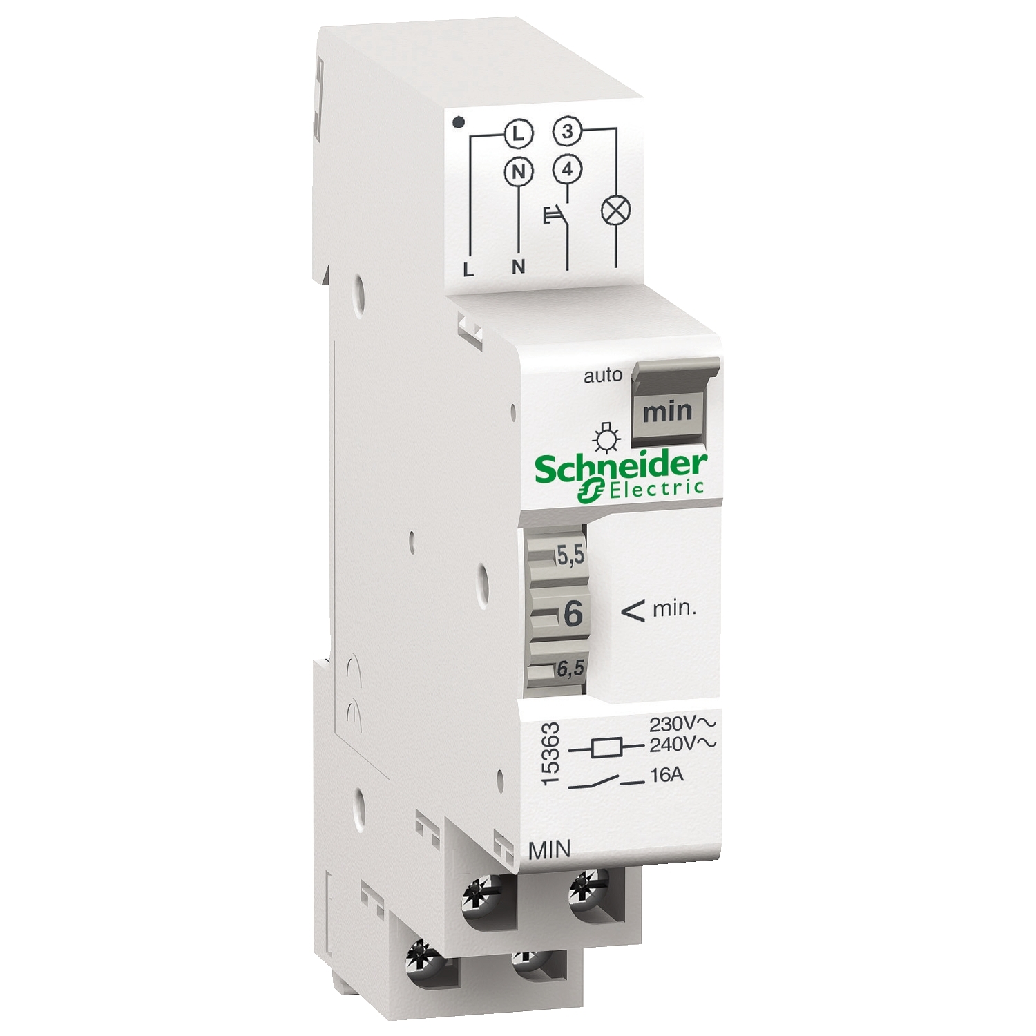 Schneider Electric Schneider Electric 15363 – Acti9 - MIN - electromechanical timer - adjustable from 1 to 7 minutes