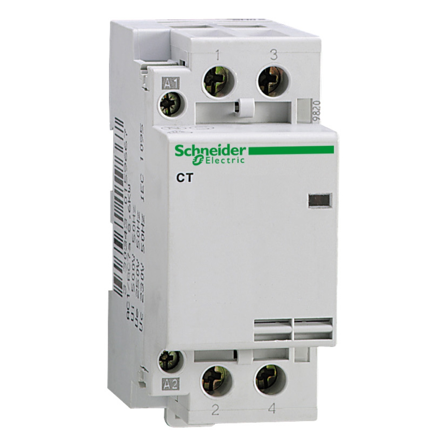 Schneider Electric Schneider Electric 15987 – Contactor CT with manual control - 2 poles - 2 NO - 63 A - 220..240 V AC