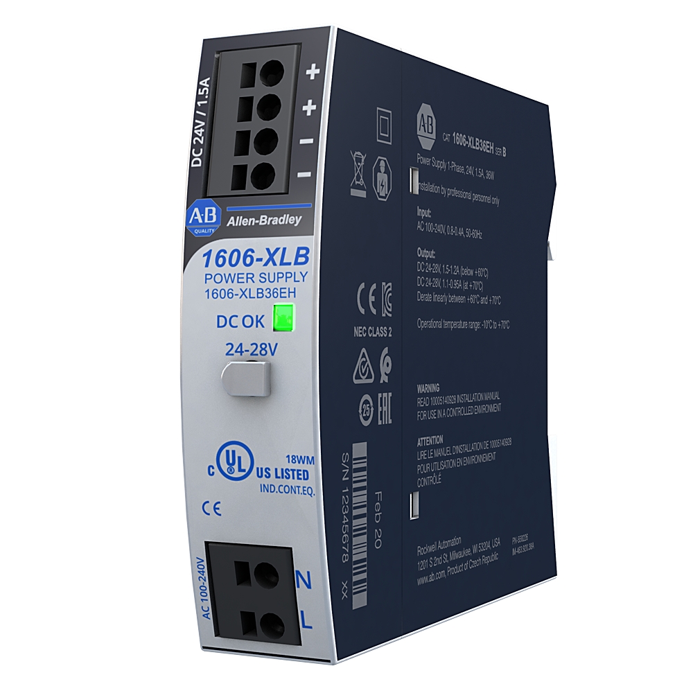 Allen-Bradley Allen-Bradley 1606-XLB36EH XLB Power Supply 36W 24VDC 1.3A