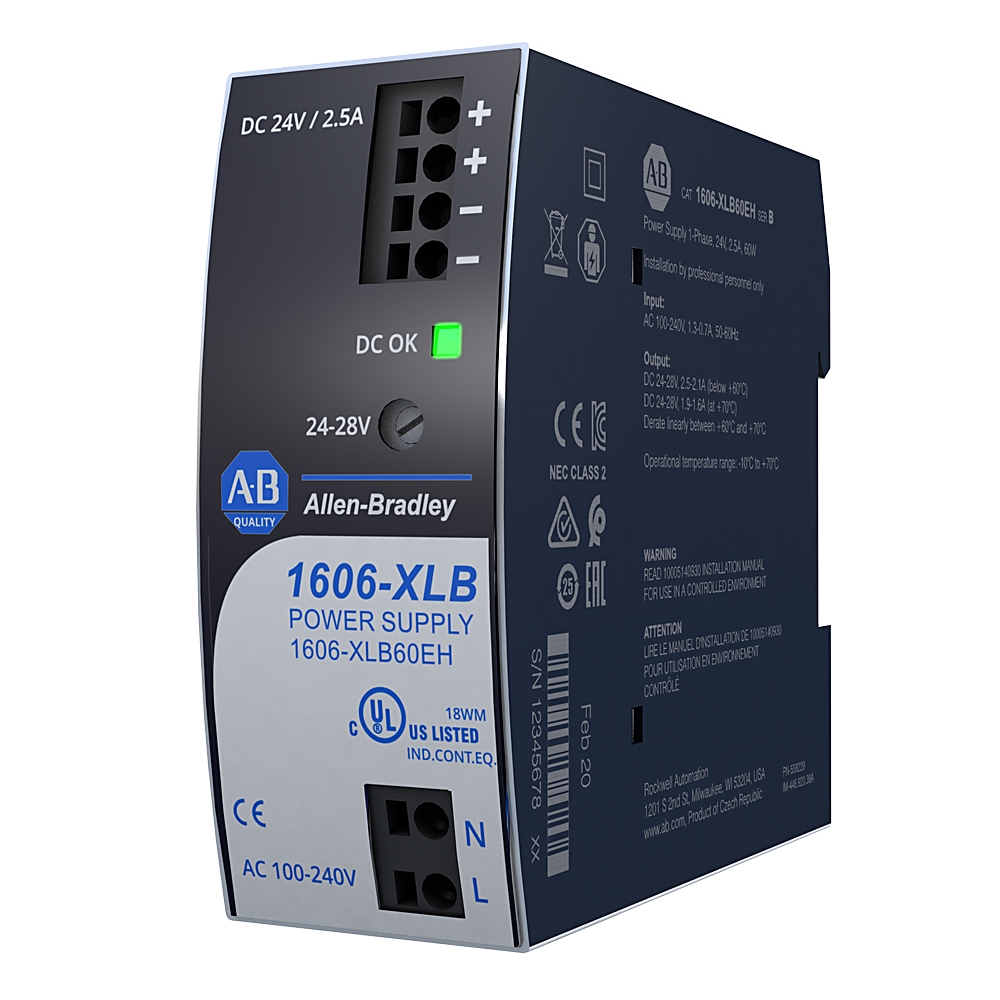 Allen-Bradley Allen-Bradley 1606-XLB60EH XLB Power Supply 60W 24VDC 2.5A
