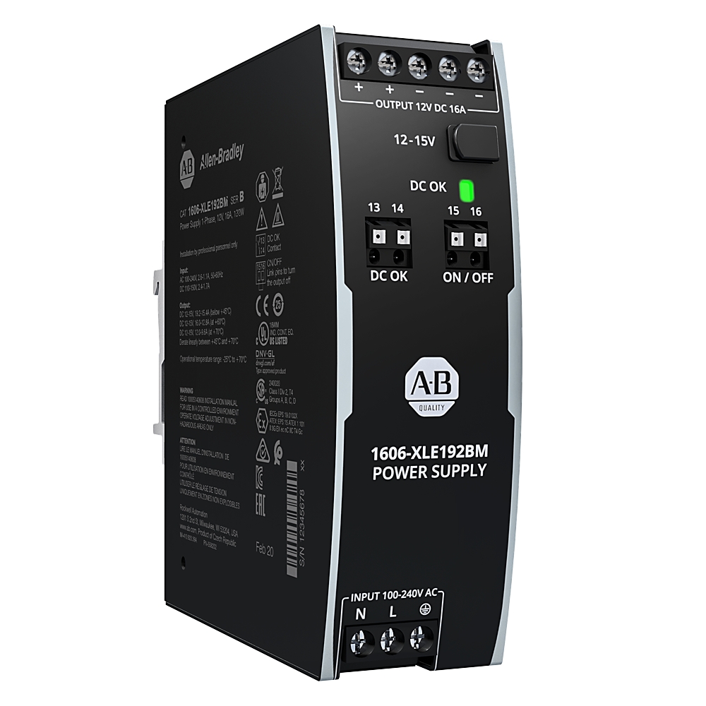 Allen-Bradley Allen-Bradley 1606-XLE192BM XLE Power Supply 192W 12VDC 16A