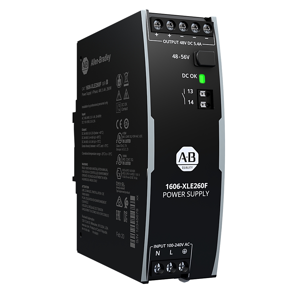 Allen-Bradley Allen-Bradley 1606-XLE260F XLE Power Supply 260W 48VDC 5.4A