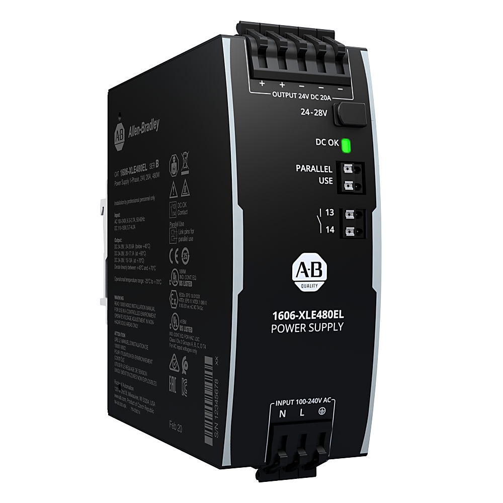 Allen-Bradley Allen-Bradley 1606-XLE480EL XLE Power Supply 480W 24VDC 20A
