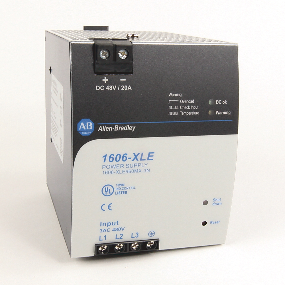 Allen-Bradley Allen-Bradley 1606-XLE960MX-3N 480VAC Input 48VDC Out 20A Power Supply