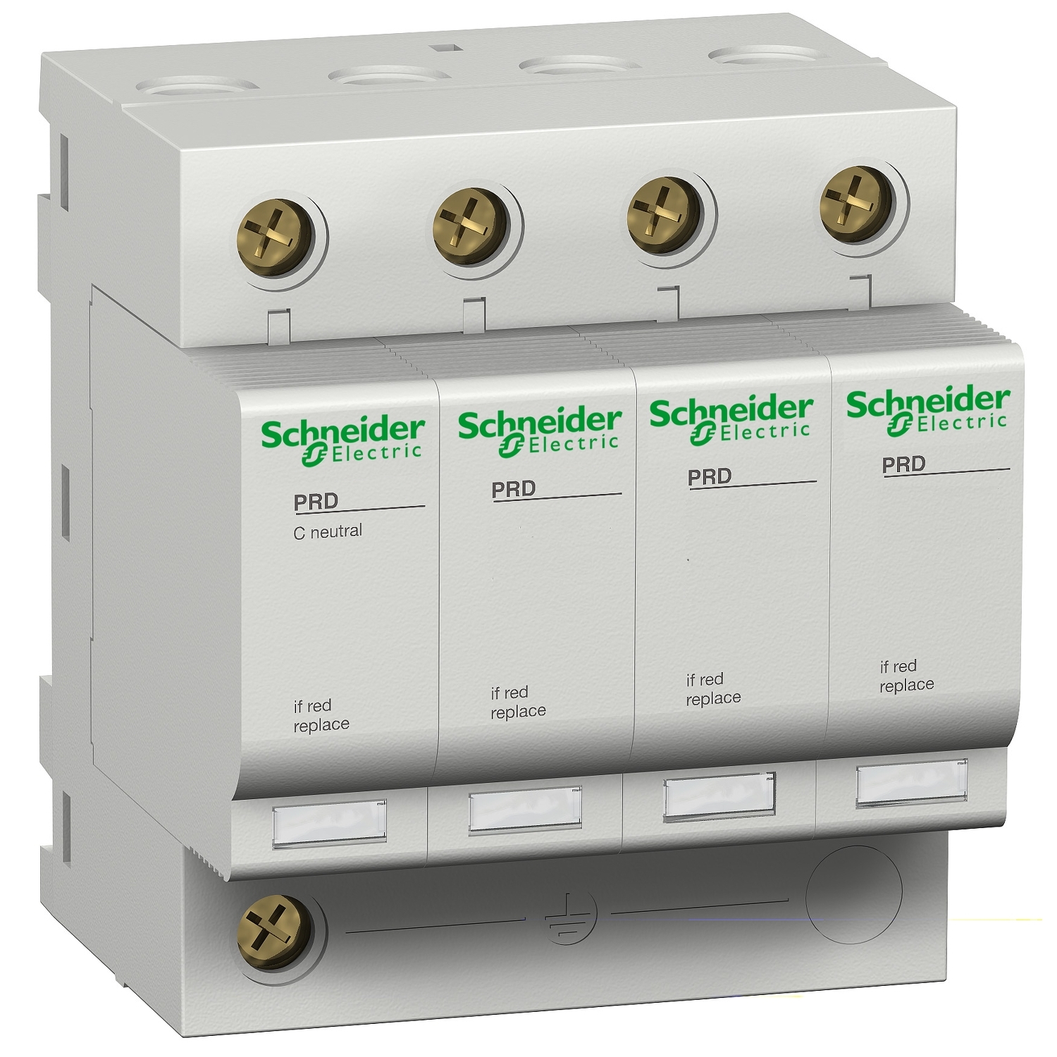 Schneider Electric Schneider Electric 16599 – PRD20r modular surge arrester - 4 poles - 460 V - with remote transfer