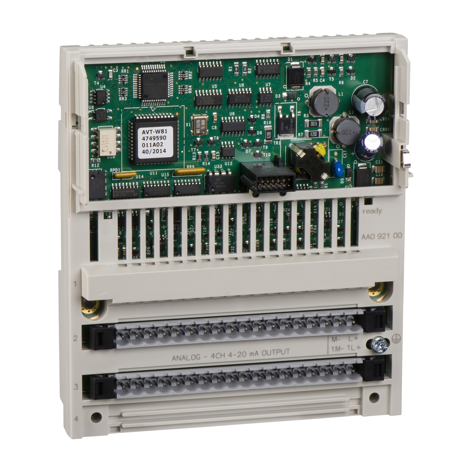 Schneider Electric Schneider Electric 170AAO92100 – Distributed analog output Modicon Momentum - 4 Output - 4..20 mA