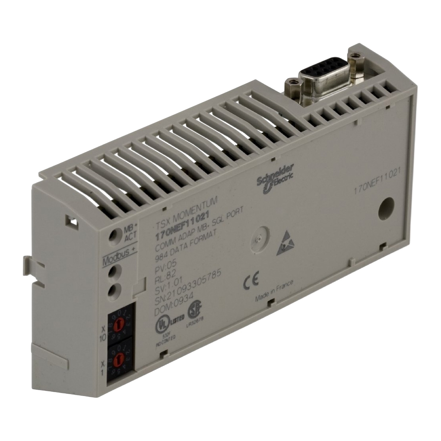 Schneider Electric Schneider Electric 170NEF11021 – Modicon Momentum - Modbus Plus communication adaptor