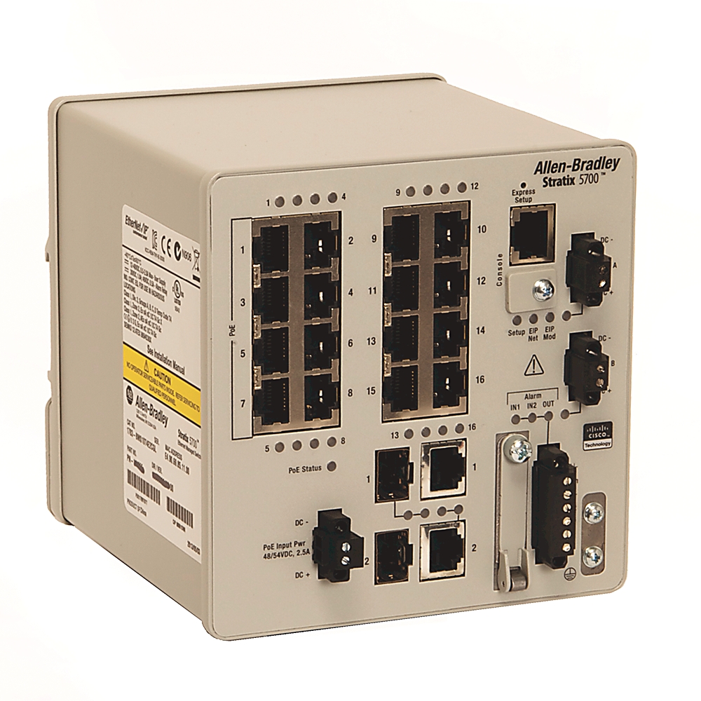 Allen-Bradley Allen-Bradley 1783-BMS12T4E2CGP Stratix 5700 18 port managed switch