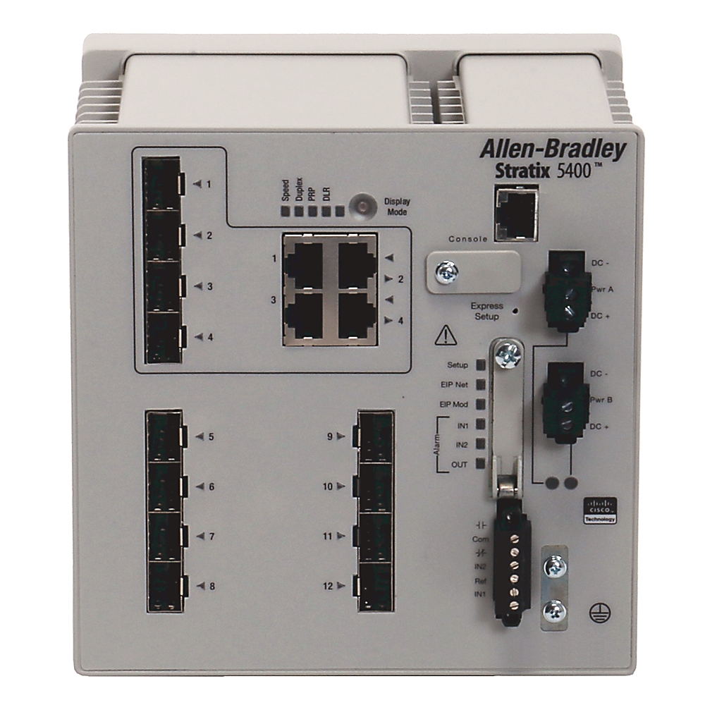 Allen-Bradley Allen-Bradley 1783-HMS8SG4CGR Stratix 5400 12 Port Managed Switch
