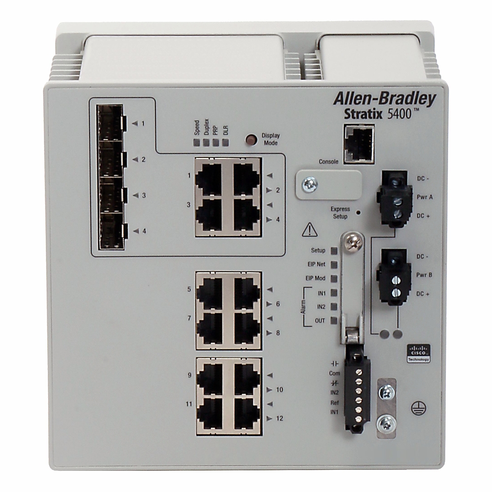 Allen-Bradley Allen-Bradley 1783-HMS8T4CGN Stratix 5400 12 Port Managed Switch