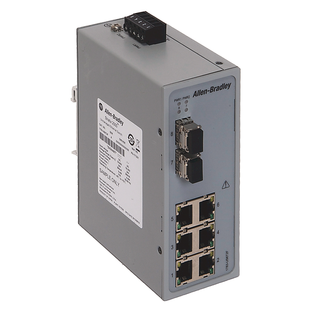 Allen-Bradley Allen-Bradley 1783-US6T2F Stratix 2000 6T+2F Port Unmanaged Switch