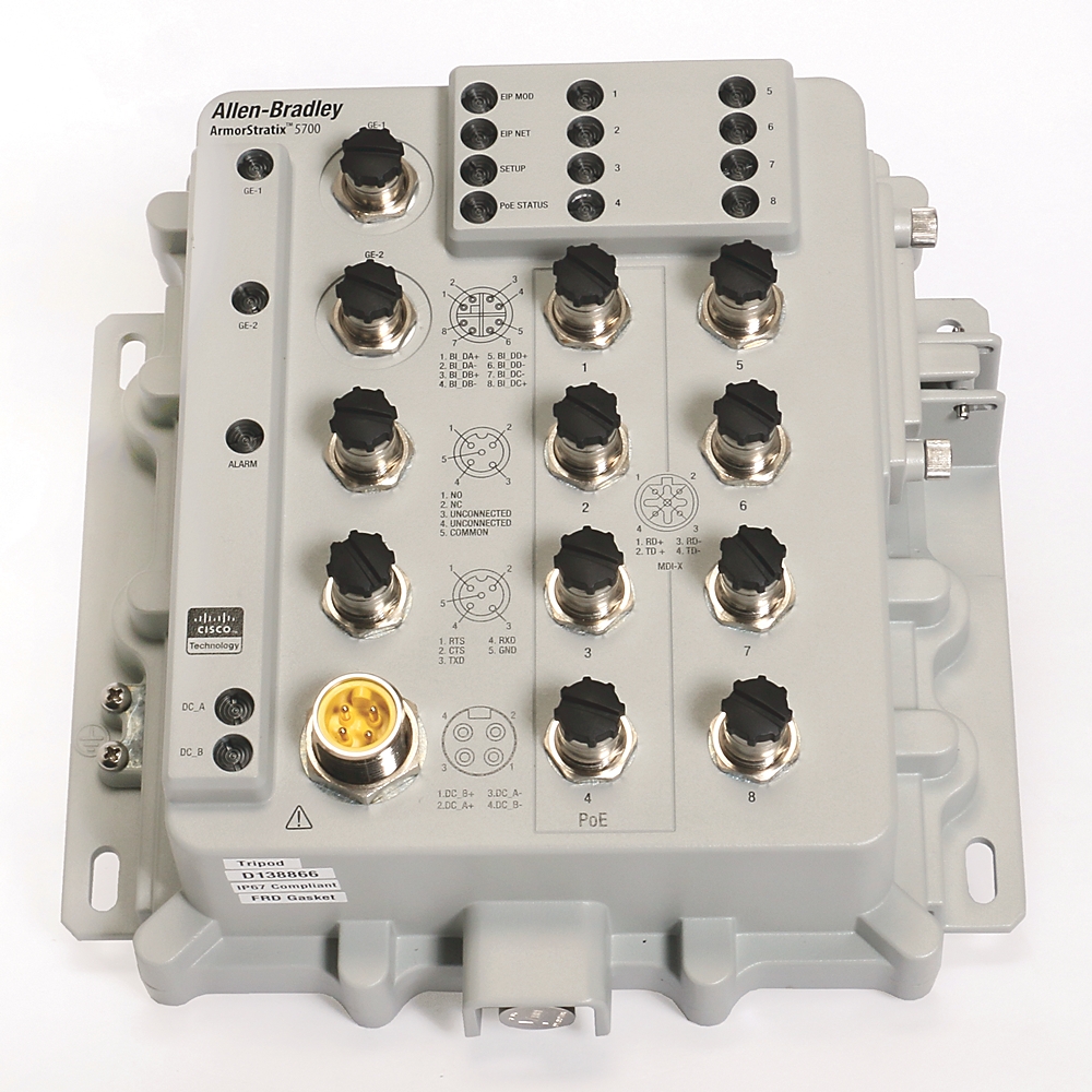 Allen-Bradley Allen-Bradley 1783-ZMS4T4E2TGP ArmorStratix 5700 10 port managed switch