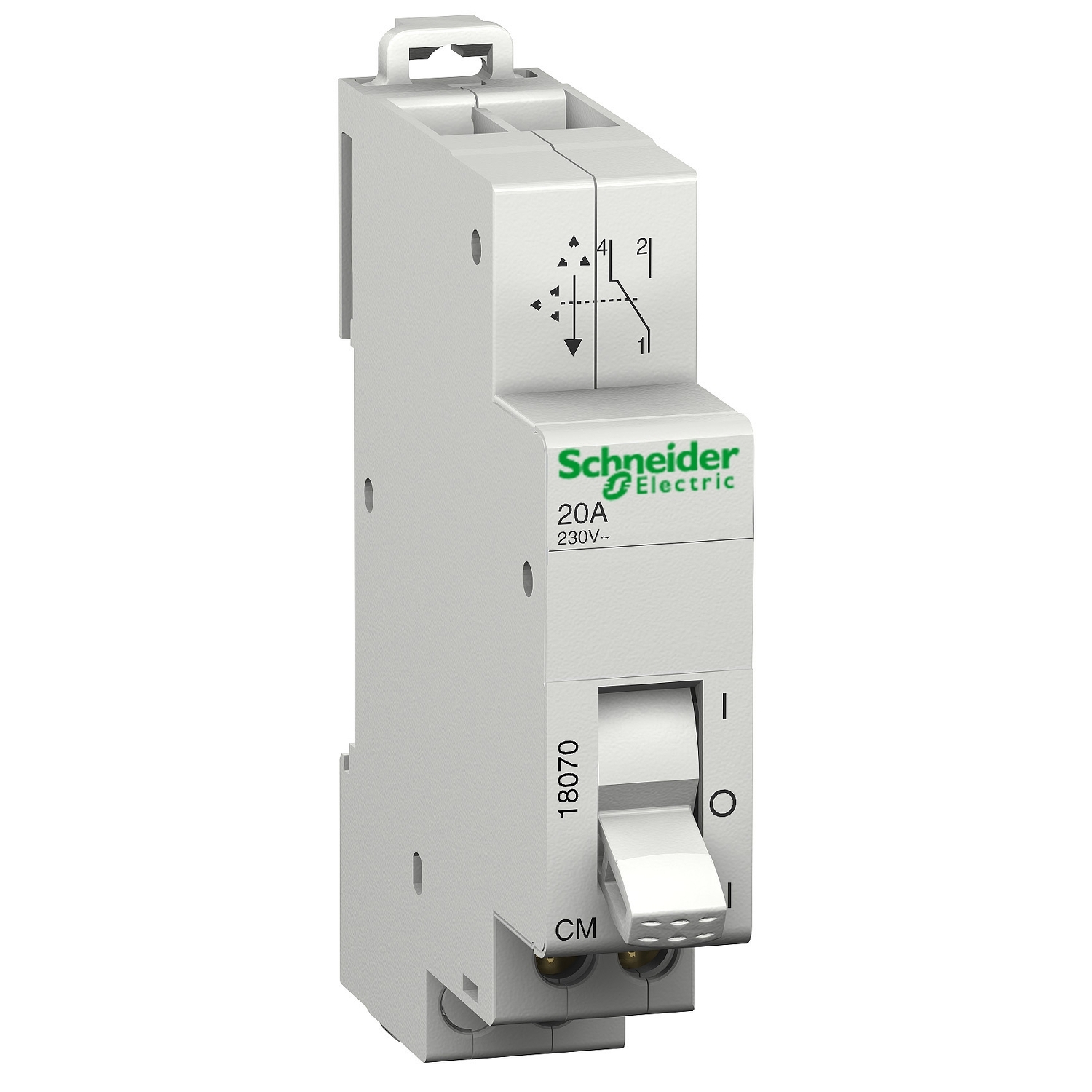 Schneider Electric Schneider Electric 18070 – 2 positions selector switch CM - modular - 1 OC - 20 A - 250 V