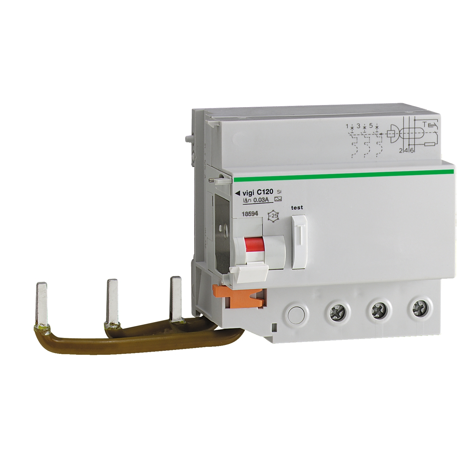 Schneider Electric Schneider Electric 18559 – C120 - earth leakage add-on block - Vigi C120 - 3P - 125A - 1000 mA