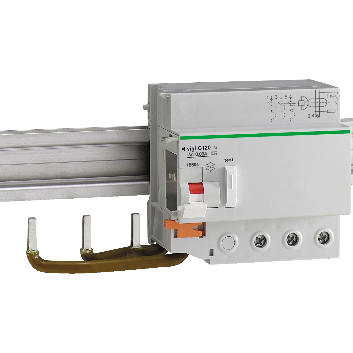Schneider Electric Schneider Electric 18566 – C120 - earth leakage add-on block - Vigi C120 - 3P - 125A - 30 mA