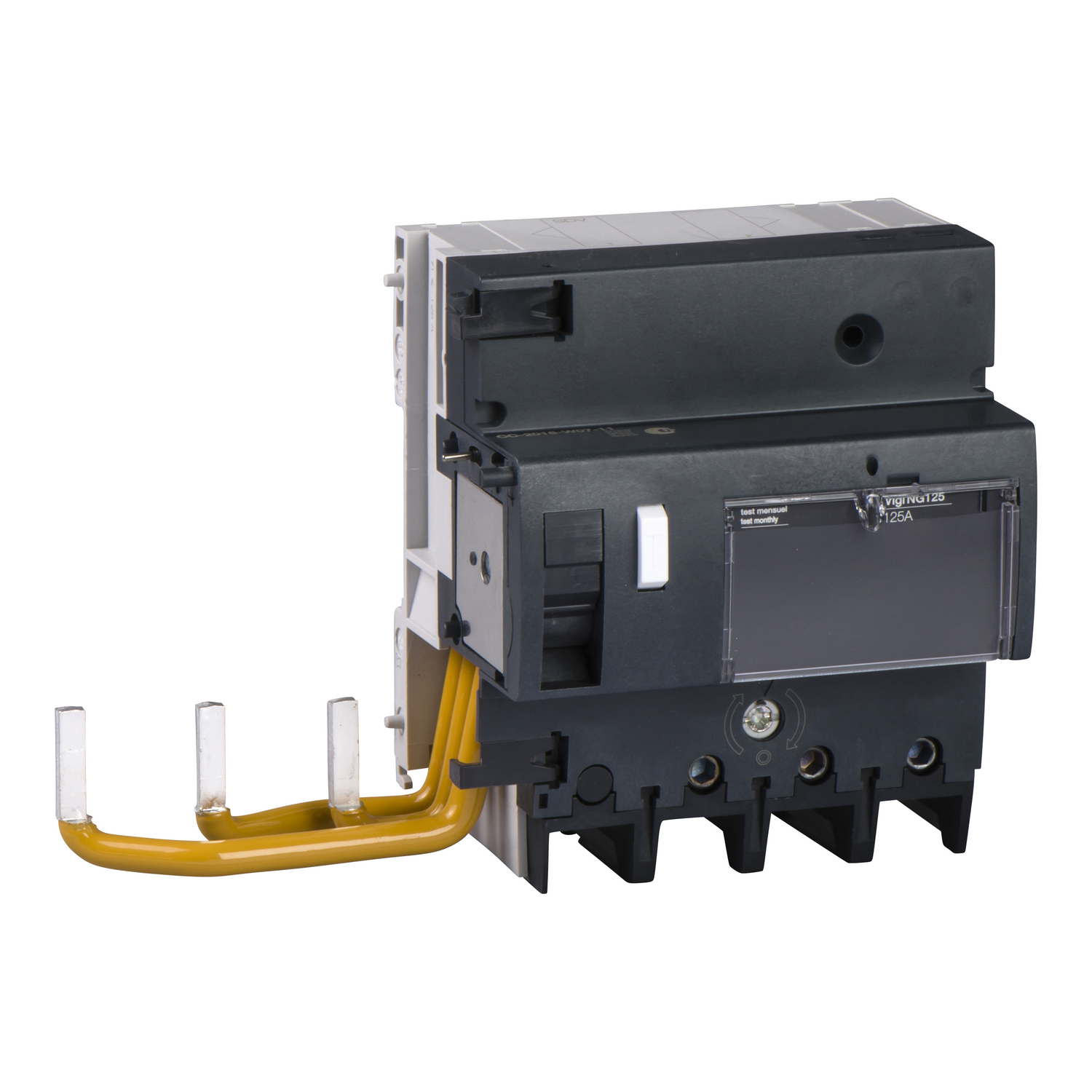 Schneider Electric Schneider Electric 19039 – Add-on residual current device, Acti9 Vigi NG125, 3P, 125A, A type, instantaneous, 30 mA, 230...415VAC