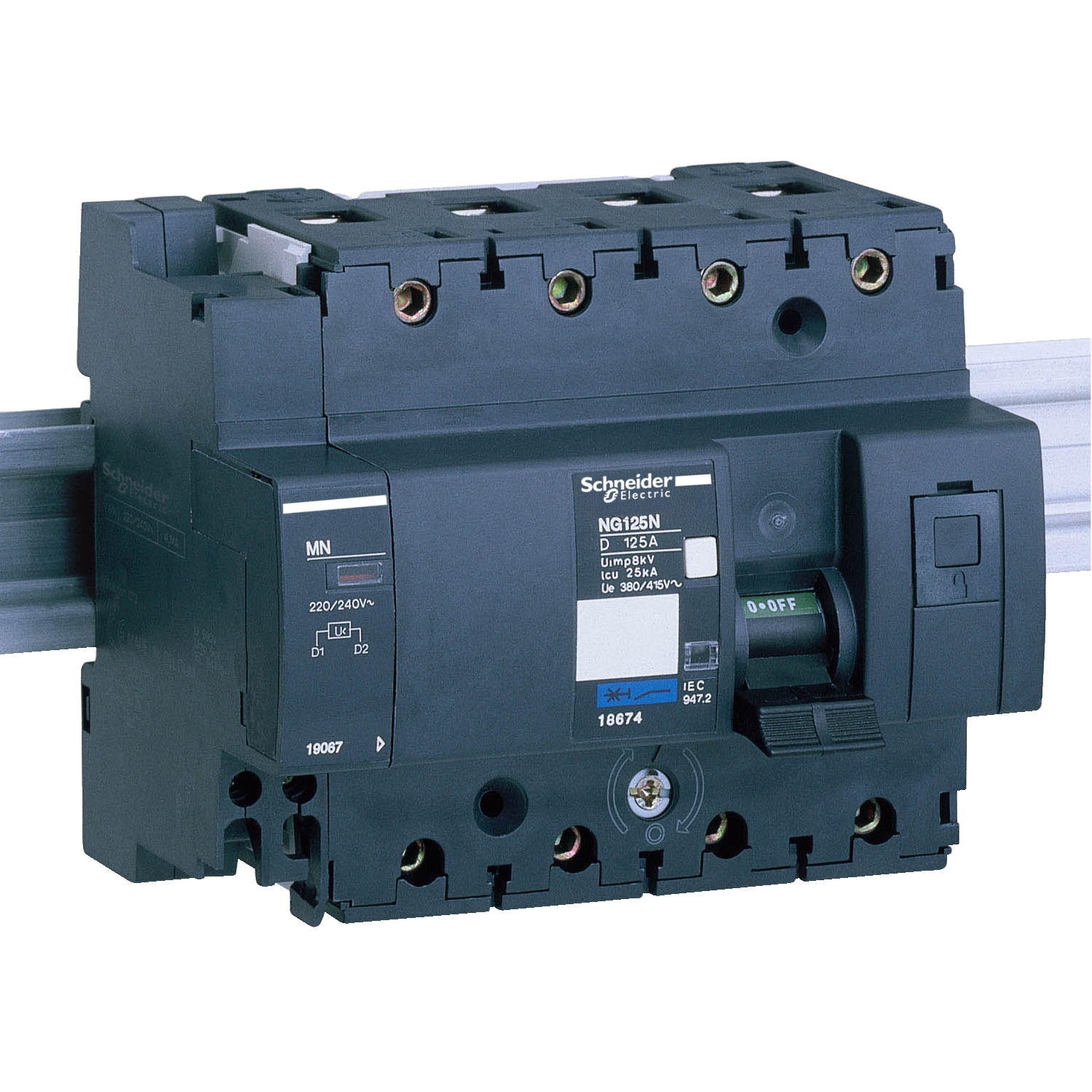 Schneider Electric Schneider Electric 19067 – Undervoltage release, Acti9 NG125, MN, 230VAC to 240VAC