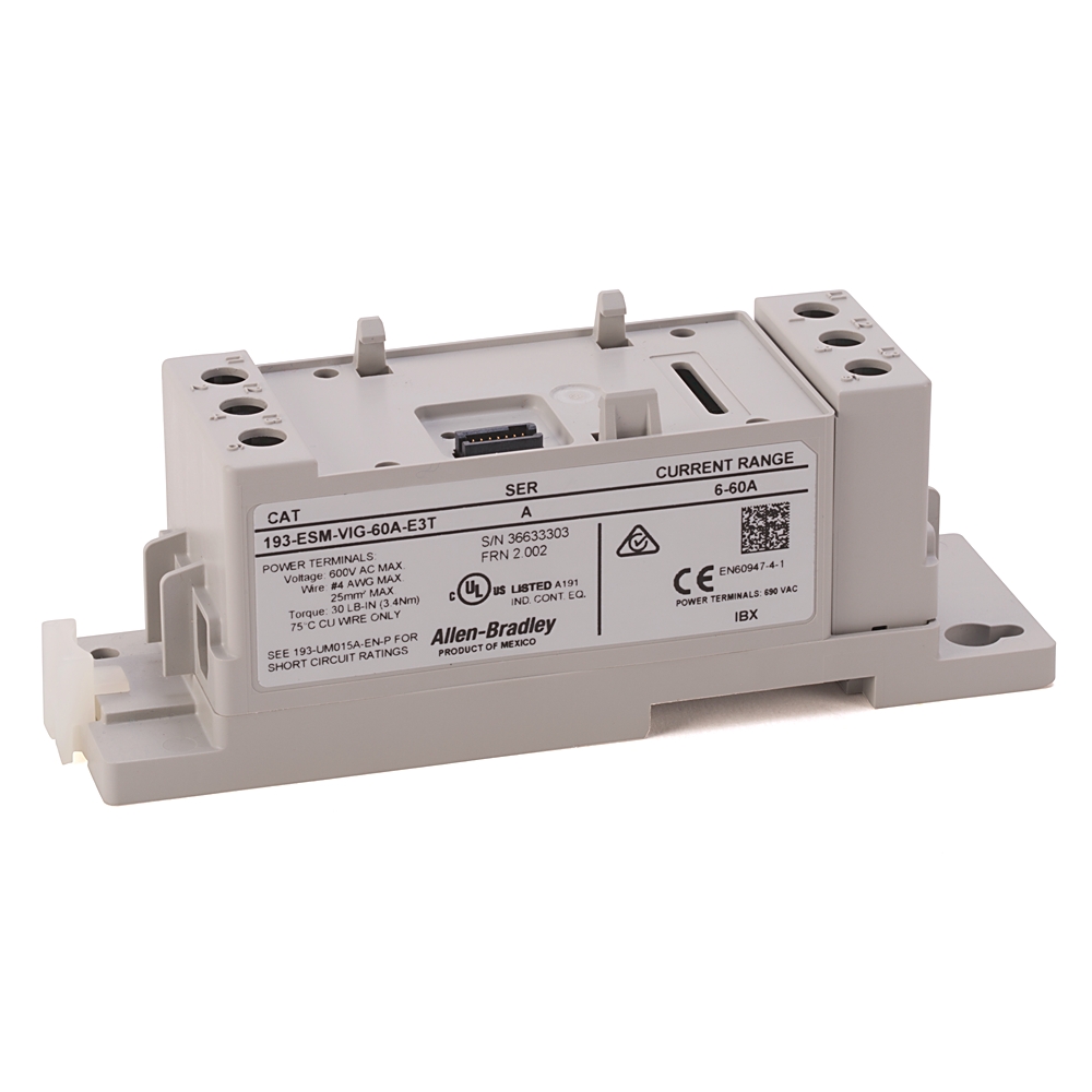 Allen-Bradley Allen-Bradley 193-ESM-VIG-60A-E3T E300/E200 60 Amp Sensing Module