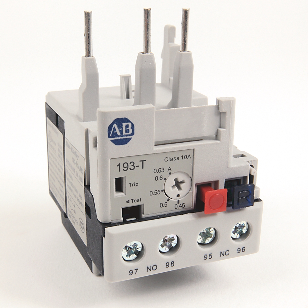 Allen-Bradley Allen-Bradley 193-T1AA63 0.45-.63 A IEC Bimetallic Overload Relay